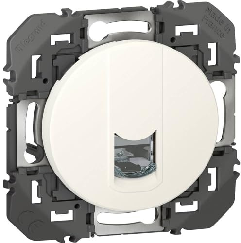 Legrand 600376 RJ45-Steckdose, geschirmt, Kategorie 6, FTP, Dooxie, weiß