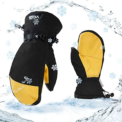 Vgo... Wasserdichte Winterhandschuhe für Herren, für Ski, Outdoor, Snowboard, Roller, Thermohandschuhe für kaltes Wetter, Touchscreen mit 3M Thinsulate
