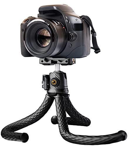 Treppiede Smartphone Goocong Flessibile Mini Cavalletto fotografico per fotocamera Smartphone Octopus Mini Portatile Treppiedi da Tavolo Viaggio tripod reflex per iPhone Samsung, Xiaomi, Canon, Sony