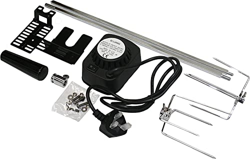 SunshineBBQs BBQ Chicken Spit Rotisserie Kit for Gas or Charcoal Barbecues (41 Inch Skewer)