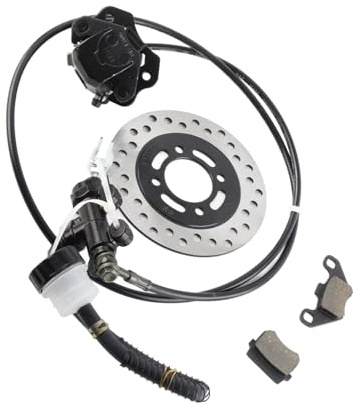 GO KART Hauptbremszylinder-Kit, Hydraulisches Bremsen-Kit, Universal-Go-Kart-Bremsen-Kit, Scheibenbremsen-Kit, Bremsbelag, Scheibenrotor für 50 110 125 150 200 250