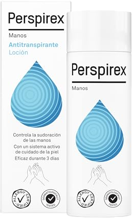 Perspirex ® | Desodorante Manos | Loción Antitranspirante para Sudor con Hasta 3 días de Protección y Frescura | 100 Ml