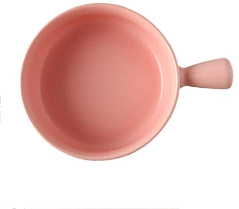 LVUNZJCA Ensaladeras de Cerámica 4pcs Cerámica Cuenco Cuenco Hornear al Horno pastas Placa Sopa de Fideos Ensaladera(Rosado)
