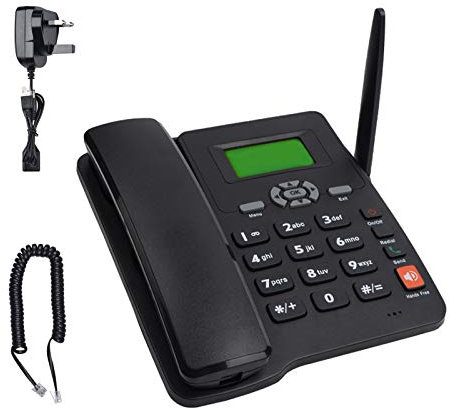 HIFRQVVC Classic Big Button Desk Phone, Wireless SIM Card GSM, Quadband GSM Classic Desk TelePhone, With Caller ID Display Landline Telephone, For Business Or Family
