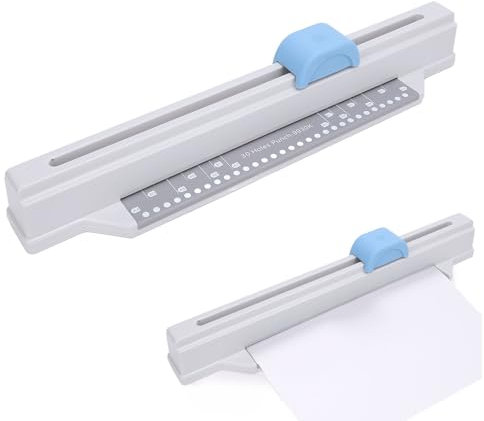 Fabater Hand-Push-Bindemaschine, 30-Loch-Stanze, Desktop-Binde-Stanze für A4 B5 A5 B6 A6 B7 A7, Hand-Push-Loose-Blatt-Papier-Binde-Stanze, Buchbindemaschine, 5 Blatt Kapazität