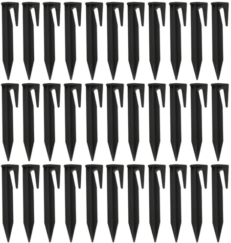 150 Pcs Piquets de Fixation pour Câbles Périphériques, Piquets de Terre pour Robot Tondeuse Accessoires pour Tondeuses à Gazon, Piquet de Terre pour Câble de Délimitation
