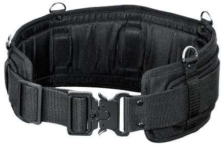 Apex Heavy-Duty Black Tool Belt with EVA Padded Back Support Size Large 36-40 Waist- WG-APX69001L