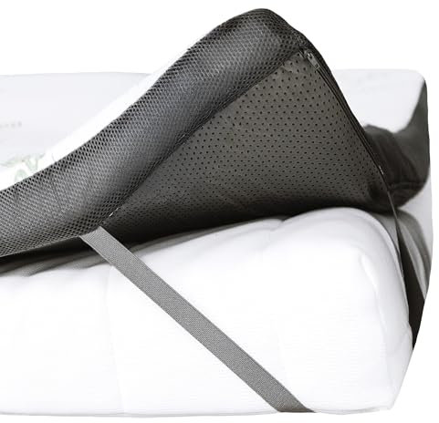 MKS.® Gel Topper 180x200 cm H3 – 7 cm Dicker Memory-Schaum Matratzentopper mit Bambusbezug, 3D-Luftstrom, Anti-Rutsch-System, Abnehmbarer & waschbarer Bezug