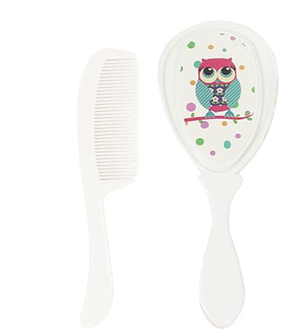 Baby-Bürste und Kamm-Set – weiche Borsten, Baby-Haarbürste, Fellpflege, Wiege, Kappe, Haarbürste, Sicherheitsprodukte, Duschmassage, Kopfhautpflege für Bad