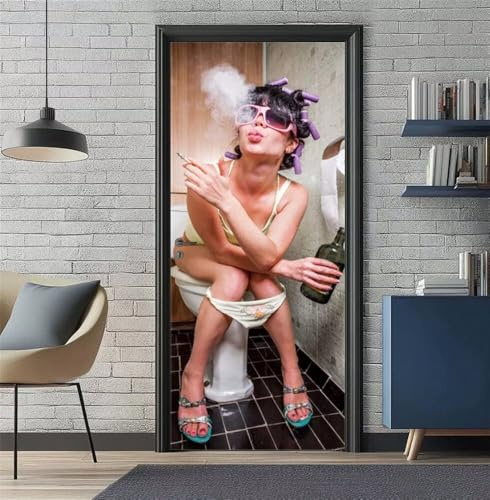 Türaufkleber 3D Türtapete Selbstklebend 77X200cm Türposter Folie für Türen Lustig Schön Fototapete Türfolie Poster Tapete PVC Abnehmbar Wasserdichte Türbilder Tür Tattoo für Zuhause Dekor -DS1232