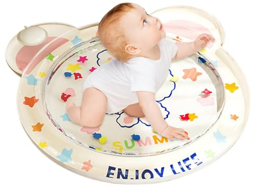 Wasserkissen für Babys, sensorisches Kissen mit Cartoon-Tieren, sensorisches Schwimmbecken, faltbar, für die Entwicklung von Kindern, Unisex