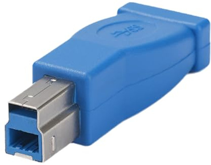 Adaptador USB B macho 3.0 a conectores hembra tipo C para impresoras y discos duros que garantiza una transferencia rápida de datos y adaptador de transferencia de datos de velocidad de carga