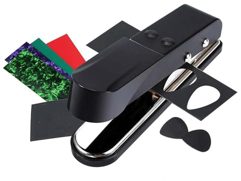 TOPBATHY Gitarrenschneider Stanze Satz Selbstgemacht Gitarrenplektrum Puncher Aus Abs/zelluloid Federleicht Und Kraftsparend Für Gitarre Ukulele Und Bass
