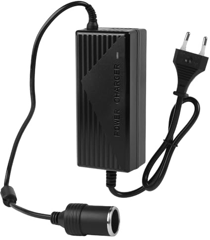 Spänningsomvandlare 230 V till 12 V 180 W 15 A – strömadapter, strömförsörjning kylbox 12 volt, bil strömadapter, cigarettändare till uttag, omvandlare 230 V till 12 V för bil, kompressor, kylbox
