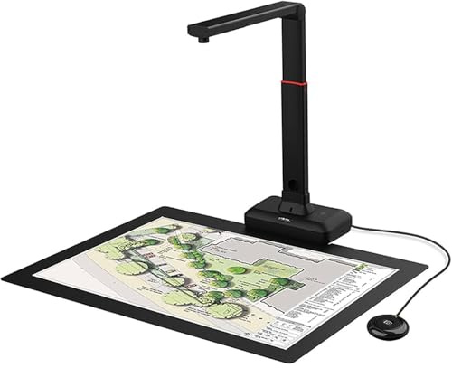 Multi-Function USB Document Camera Scanner, A4 Auto-Focus Visualizer, High Sensitivity Lens for Clear Scanning, Great for Distance Learning, Presentation & Paper Digitizing