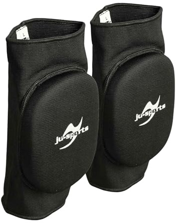 Ju-Sports Knieschoner pro schwarz Stoff - elastische Baumwolle I Dehnbare Knöchelbandage für Kampfsportarten I Für Damen, Herren & Kinder I Größe L