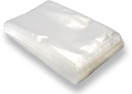 Magic Vac, 100 Sacchetti Sottovuoto 20x30cm Rigati e Brevettati per Congelatore, Frigorifero, Scongelamento in Microonde, Bollitura, Cottura Sottovuoto in Forno o A Vapore, Privi di BPA, Made in Italy