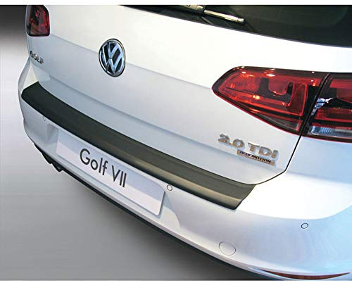 RGM ABS Heckstoßstangenschutz kompatibel mit Volkswagen Golf MK VII 3/5 türer 2013-2019 Schwarz, Mattschwarz | kompatibel mit Volkswagen Golf MK VII 3/5 türer 2013-2019 Schwarz