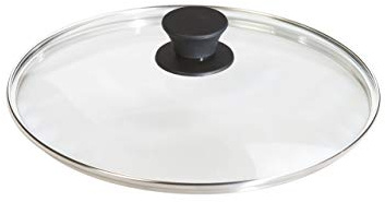 Lodge Round Tempered Glass Lid - Versatile Glass Lid for 10.25 Inch Skillets, Pans, and Dutch Ovens - Dishwasher Safe and Oven Safe up to 400°- 10.25 Inch