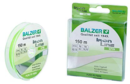 Balzer Iron Line 4 Spin Chartreuse 150 m Spule 0,10 mm/ 7,5kg