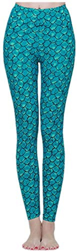 nadamuSun Pantaloncini da Bagno per Donna Pantaloni da Yoga Pantaloni Lunghi da Bagno UV-protettivi Pantaloncini da Bagno (806MiCaiKuTou, XL)