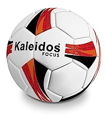 Mondo Sport - Pallone da Football Focus KALEIDOS 4 - Misura 4 Soccer School - 390 g - Bianco Blu Verde - 13877