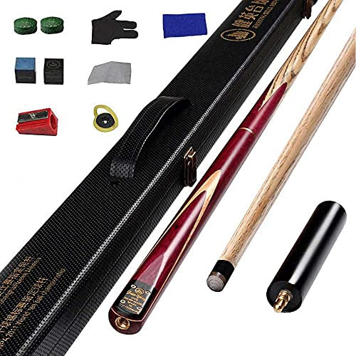 Billardqueue Professionelle Pool Queue Stick,57 Zoll 19 Oz Pool Queue,Billard Stick,Professioneller Pool Stick/Queue,3/4 Gelenk Snooker Queue mit Erweiterungszubehör GCSQF210824(Color:C;Size:11.5mm T