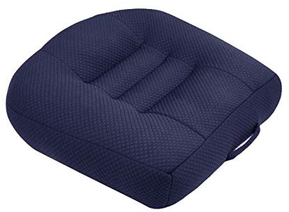 PeiBan Auto sitzerhöhung Erwachsene, sitzerhöhung Auto, ergonomisches komfortsitzkissen, für Bürostuhl und Auto, Stuhl-Sitzpolster für mehr Sitzkomfort (Blau)