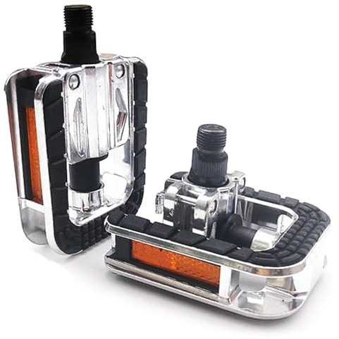 klappbare Fahrrad Pedale, 9/16 Zoll K1155 Paar Universal Mountainbike Pedale 180 Grad klapppedale Straße wasserdicht Outdoor Rennrad Modifiziertes Zubehör Anti-Rutsch Bike Pedale mit Reflektoren