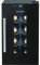 Frigorifero per vino ProfiCook® per 8 bottiglie, con porta in vetro resistente ai raggi UV, con illuminazione a LED e 4 livelli di conservazione, di cui 3 rimovibili, 11-18°C, 23L - PC-WK 1232