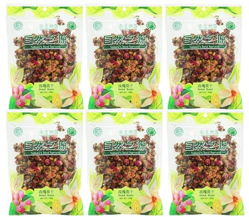 6er Pack (6x 100g) Nature´s best harvest Getrocknete kleine Rosen (Papa Vo®)