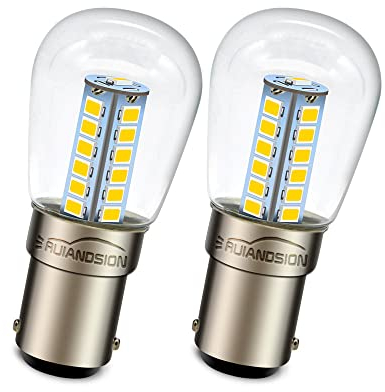 Ruiandsion Lampadina LED Ba15d AC 220V B15 Baionetta LED Bianco Caldo Bulbo Trasparente Sostituzione per Candele, Lampade Elettrodomestici, Plafoniere Luci Decorative (Confezione da 2)