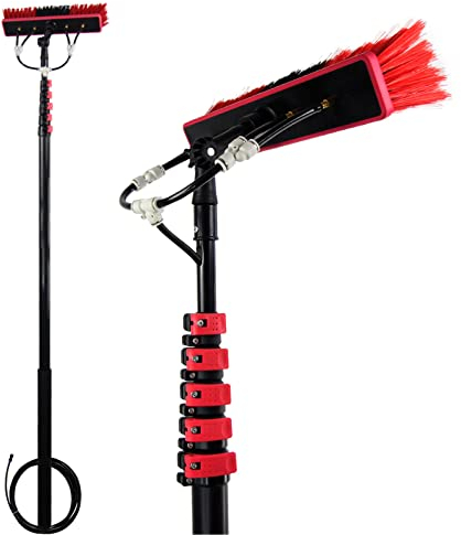 GIZMIT 3.6-12m Window Cleaning Water Fed Poles, Conservatory Roof Cleaning Kit, Water/Hose Fed Pole, Solar Panel Cleaning Equipment, Long Pole Window Cleaner for Photovoltaic Panel,39FT/12M