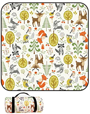 AHDFY Picknickdecke 300x300/200x200cm, XXL Picknickdecke Wasserdicht, Piknikdecken Isoliert,Stranddecke Sandfrei Campingdecke Strandmatte mit Wasserdichter Unterseite