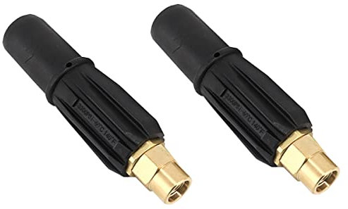 Hochdruckreiniger-Düsen, 2 Stück Hochdruck-Wasserpistolenkopf, Kupfer-Hochdruckreiniger-Schneeschaumdüsen für Selbstbedienungs-Reinigungsmaschine, Schäumen, Schnellstecker (M14 x 1,5 weiblich)