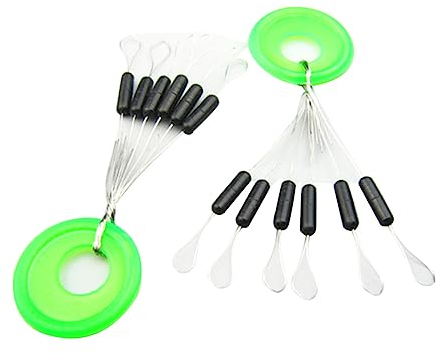 Kisangel Space Bean Fishing Gear Accessories Silicone Bobber Stops Fishing Stoppers for Floats for Waggler Float Stops