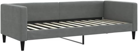 vidaXL Tagesbett Dunkelgrau 80x200 cm Stoff