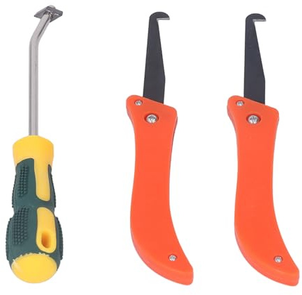 Tissting Fliesenfugensäge Set mit 2 Schaberklinge 8 Sägeblatt, Fugen Glaskleber Entfernen Werkzeug Winkelschaber Set, Fliesenfugen Reinigungsschaber
