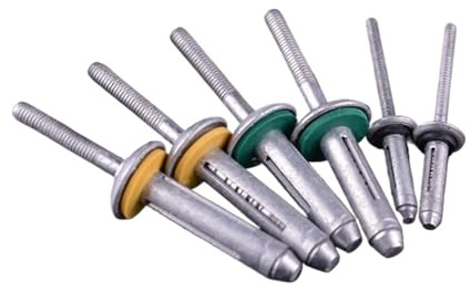 10/50 pièces. Rivet aveugle pliant structurel en aluminium scellé, étanche, type pliable 5.2mm 6.4mm 7.5mm (Color : 6.4x30mm, Size : 50Pcs)