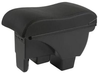 INPETS Car Center Console Armrest Strorage Box With Usb 1 Piece Car Styling Accessories For VW For Polo 2019-2022 (Color : B1 3USB)