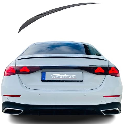 Heckspoiler Spoilerlippe für Mercedes E-Klasse W214 2023 2024 Schwarz Glanz