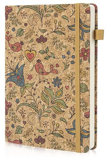 Tunejoy Cuaderno de Notas A5 Vintage Diario con Papel en Blanco Bonitas Sketchbook para Viajes de Oficina y Agenda de Planes 100 hojas (200 Páginas)