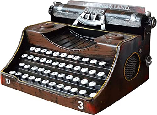 YSXXIAN Vintage-Schreibmaschinenmodell, Vintage-Schreibmaschinenstil, Eisenkunst, manuelle Schreibmaschine, Foto-Requisite mit Schubladenschalter für die Dekoration im Home-Office und in der Bar