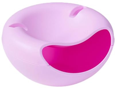 JIEBWCHA Snacks Aufbewahrungsbox - Doppelschichtige Lazy Snack Bowl Mit Handyhalter, Snackschale, Organizer Mit Handy Halterung Snacks, Für Obst, Pistazien, Sonnenblumenkerne, Nüsse, Oliven
