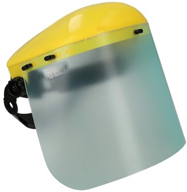 WOLFPACK LINEA PROFESIONAL Protector Facial Con Arnes Ajustable Pantalla Policarbonato 390x200 mm. visera Seguridad, Anti Impactos, Casco Desbrozadora