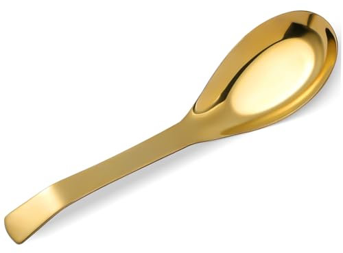 GRIRIW Cucchiaio Da Minestra in Ottone Cucchiaio Da Cucina Per Salsa Robusti e Durevoli e Riporre
