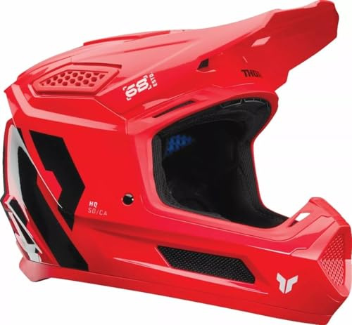 Thor MX Motocross Cross Helm Fleet Forge rot