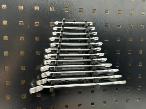 Maulschlüssel und Ringschlüssel Lochwand für Güde - Gedore - ADB - Kraftwerk Lochwand Vierkantlochung 38 mm / 10 mm Lochwand Zubehör (12 Auflagen)