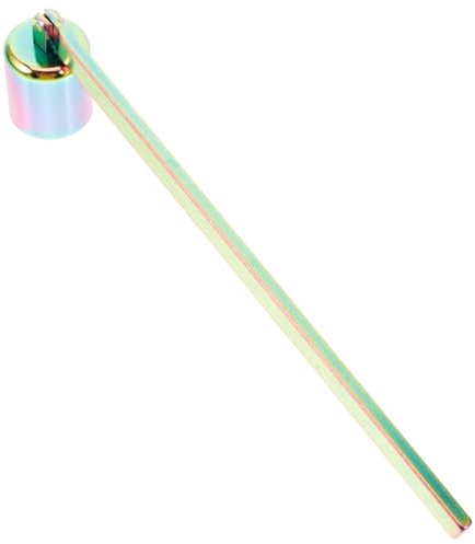 Luxshiny Small Metal Candle Extinguisher Cap Titanium Coating Multi-use Candle Snuffer Cover for Home Use