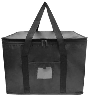 Sac de courses pour aliments - Sac isotherme pliable de 45 l avec grande capacité - Sac alimentaire isotherme pliable - Glacière isotherme portable avec fermeture éclair pour la nourriture, les